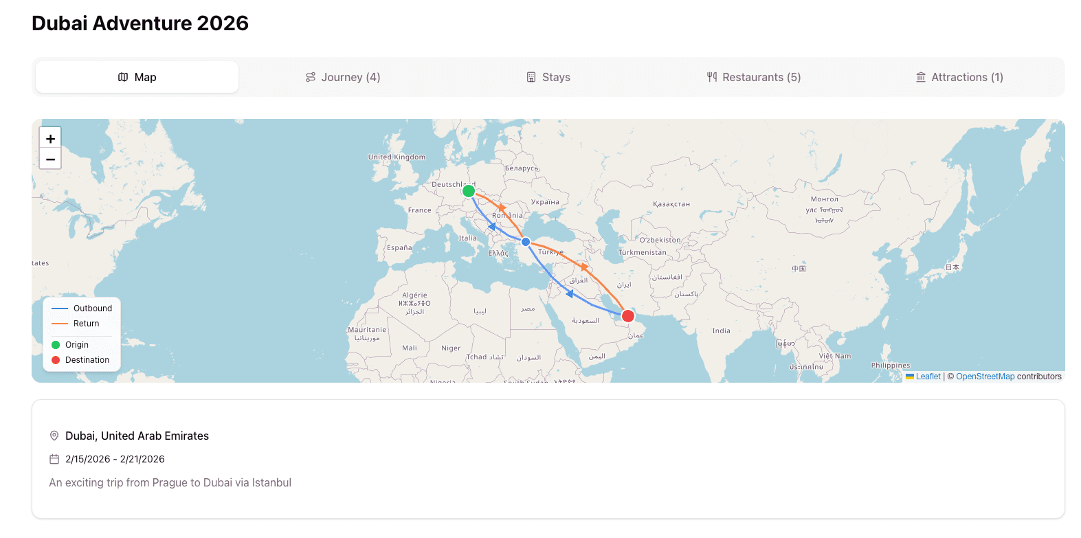Travel Itinerary Planner